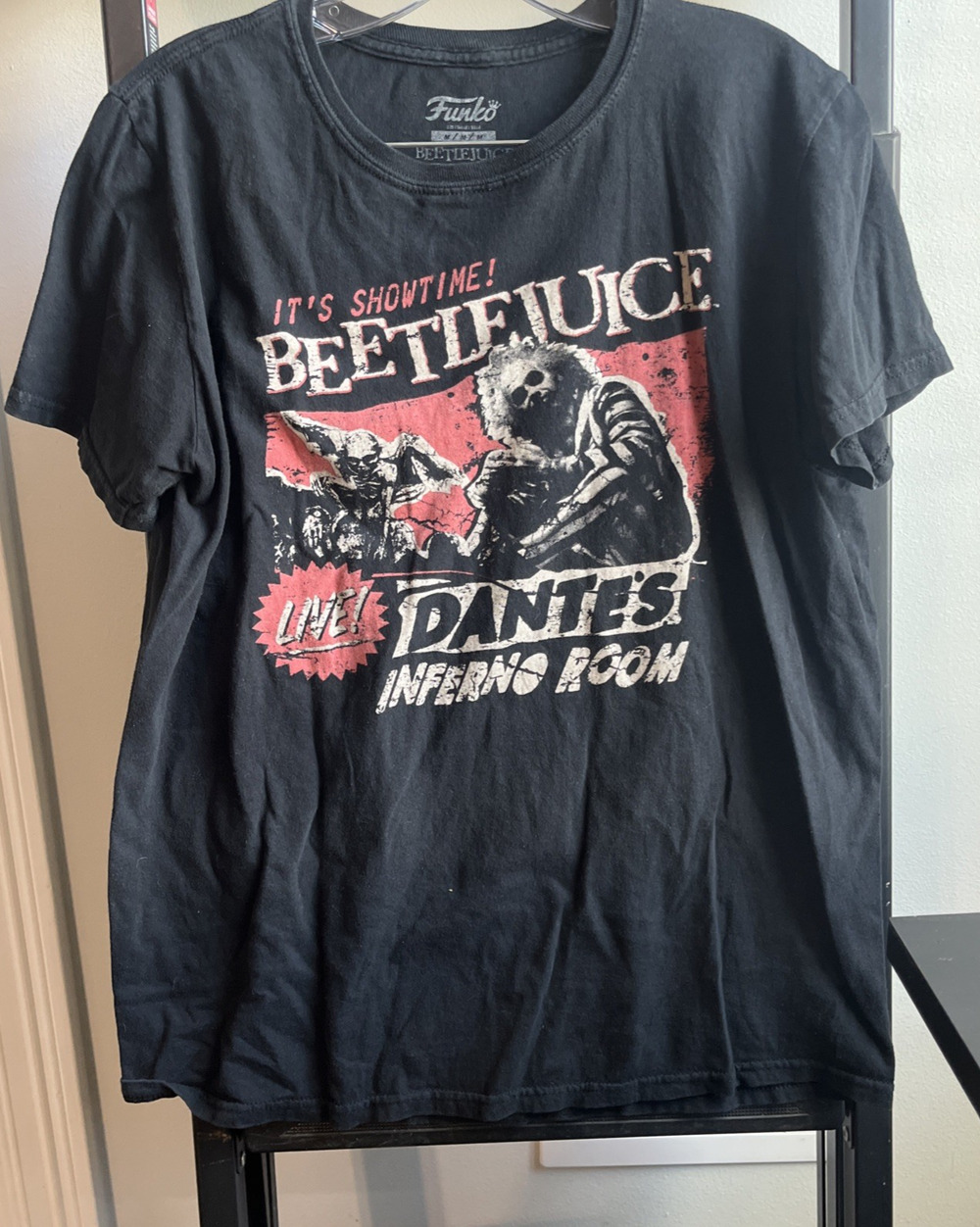 Vintage Funko Beetljuice T Shirt SIze Medium 100% Cotton Retro NOC6012
